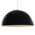 Powell Street Pendant - White / Gloss Black / White