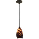 Champagne Cord Pendant - Oil Rubbed Bronze / Inca