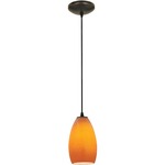 Champagne Cord Pendant - Oil Rubbed Bronze / Maya