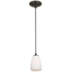 Sherry Cord Pendant - Oil Rubbed Bronze / Opal