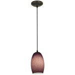 Chianti Cord Pendant - Oil Rubbed Bronze / Plum Cloud