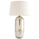 Anderson Table Lamp - Mercury Glass / Off White