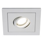 3IN Square Die Cast Adjustable Trim - Matte White