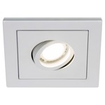 4IN Square Die Cast Adjustable Trim - Matte White