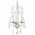 Ashton Chandelier - Olde Silver / Hand-Cut Crystal