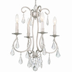 Ashton Chandelier - Olde Silver / Hand-Cut Crystal