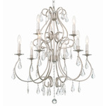 Ashton Chandelier - Olde Silver / Hand-Cut Crystal