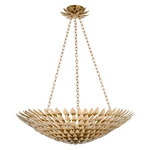 Broche Bowl Chandelier - Antique Gold