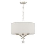 Mirage 3 Light Pendant - Polished Nickel / Off White