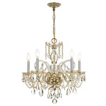 Traditional Crystal 1005 Chandelier - Polished Brass / Hand-Cut Crystal