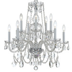 Traditional Crystal 1130 Chandelier - Polished Chrome / Hand-Cut Crystal