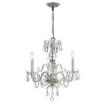 Traditional Crystal 5044 Chandelier - Polished Chrome / Hand-Cut Crystal