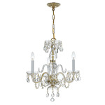 Traditional Crystal 5044 Chandelier - Polished Brass / Hand-Cut Crystal