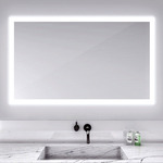Silhouette Rectangle Lighted Mirror - Frosted