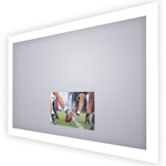 Silhouette Lighted Mirror with TV - Frosted