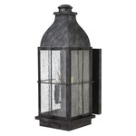 Bingham 120V Outdoor Wall Sconce - Greystone / Clear Seedy