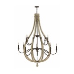 Middlefield 2 Tier Chandelier - Iron Rust