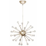 Impulse Chandelier - Discontinued Floor Model - Polished Gold / Etched 