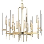 Bari Chandelier - Aged Brass