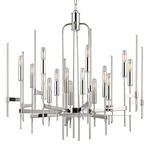 Bari Chandelier - Polished Nickel