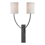 Colton Wall Sconce - Old Bronze / White Linen