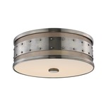 Gaines Ceiling Light Fixture - Historic Nickel / White