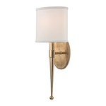 Madison Wall Sconce - Aged Brass / White Linen