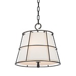 Savona Pendant - Old Bronze / White Linen