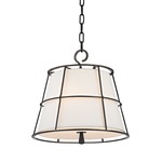 Savona Pendant - Old Bronze / White Linen