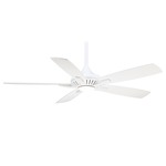 Dyno Ceiling Fan with Light - White / White / White