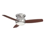 Traditional Concept Indoor / Outdoor Ceiling Fan with Light - Pewter / Dark Maple