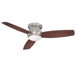 Traditional Concept Indoor / Outdoor Ceiling Fan with Light - Pewter / Dark Maple