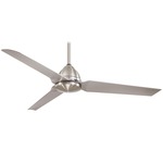 Java Indoor / Outdoor Ceiling Fan - Brushed Nickel / Silver