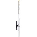 Wands LED Wall Light - Polished Chrome / Champagne