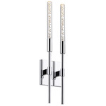 Wands LED Wall Light - Polished Chrome / Champagne