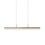 Stiletto Linear Pendant - Bright Satin Aluminum / Frosted