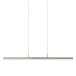 Stiletto Linear Pendant - Bright Satin Aluminum / Frosted