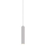 Micro Tube LED Pendant - Satin Aluminum / Frosted