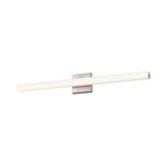 SQ-Bar LED Bath Bar - Satin Nickel / White