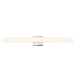 Tubo Slim LED Bath Bar - Polished Chrome / White Etched