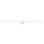 Tubo Slim LED Bath Bar - Polished Chrome / White Etched