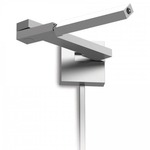 Flip LED Swing Arm Wall Light - Titanium