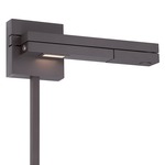 Flip LED Swing Arm Wall Light - Bronze / White