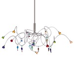 Strawberry 12 Light Chandelier - Natural / Multicolor