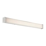 Svelte Wall / Ceiling Light - Brushed Nickel / White