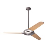 Flow Ceiling Fan - Matte Nickel / Bamboo