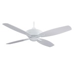 New Era Ceiling Fan - White / White