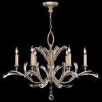 Beveled Arcs Style 3 Chandelier - Silver / Crystal