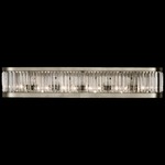 Crystal Enchantment Bathroom Vanity Light - Silver Leaf / Crystal