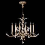 Beveled Arcs Style 7 Chandelier - Silver / Crystal